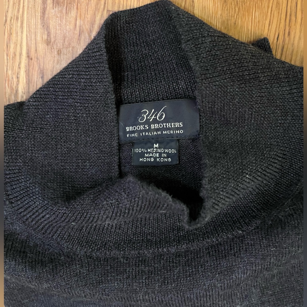 Merino wool mockneck brooks brothers